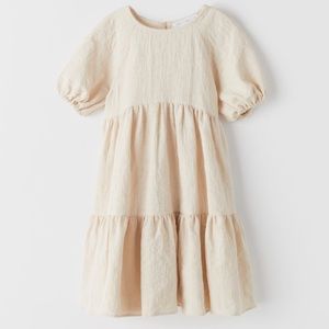 ZARA VOLUMINOUS JACQUARD DRESS size 6